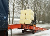 Viskose-Stapel-Fasern VSF aus Rußland werden entladen